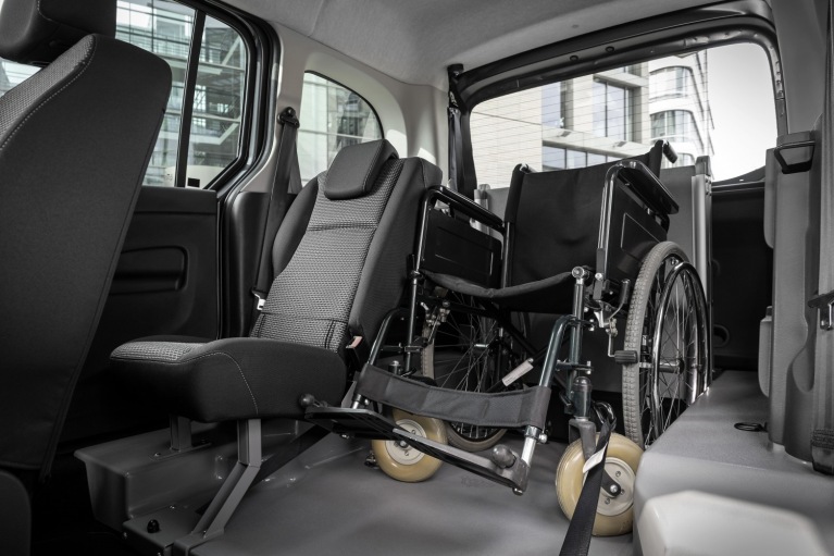Wheelchair inside